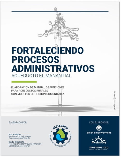 Elaboración de manual de funciones para acueductos comunitarios